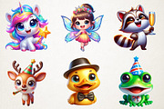 Cute New Year Cartoon Characters Cli, an Illustration by RobertsArt (Thumbnail 3 of 5)