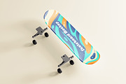 Skateboard Mockup, a Merchandise Mockup by MockupFree.Net (Thumbnail 6 of 10)