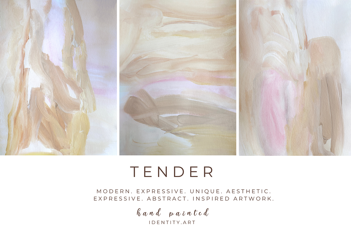 PINK AND BEIGE EXPRESSIVE ART, an Illustration by identity.ART (Photo 1 of 7)