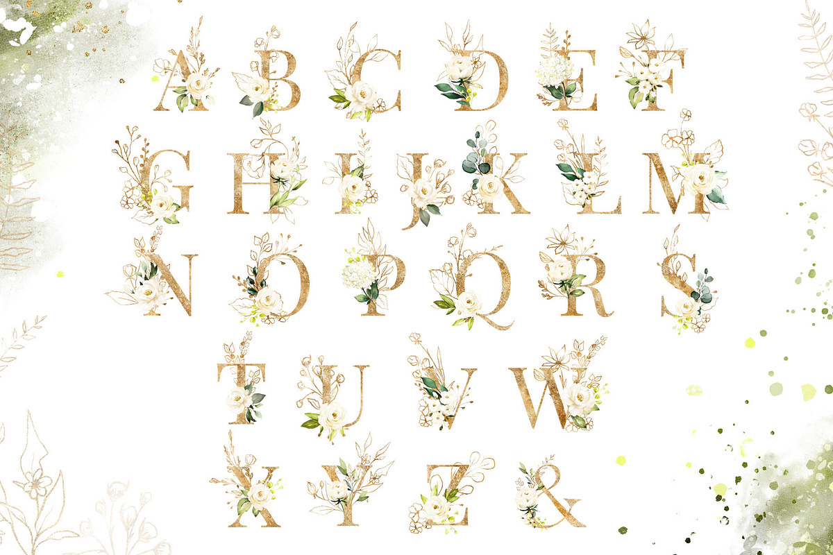 White roses. Watercolor floral set, a Decorative Illustration by Lisima (Photo 7 of 16)