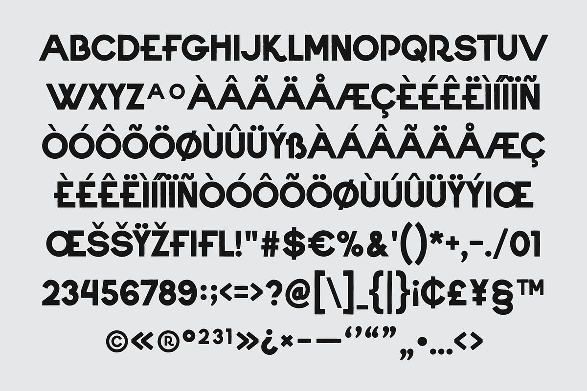 SFC Albert Bloc, a Sans Serif Font by Skilline Supply Co. (Photo 4 of 5)