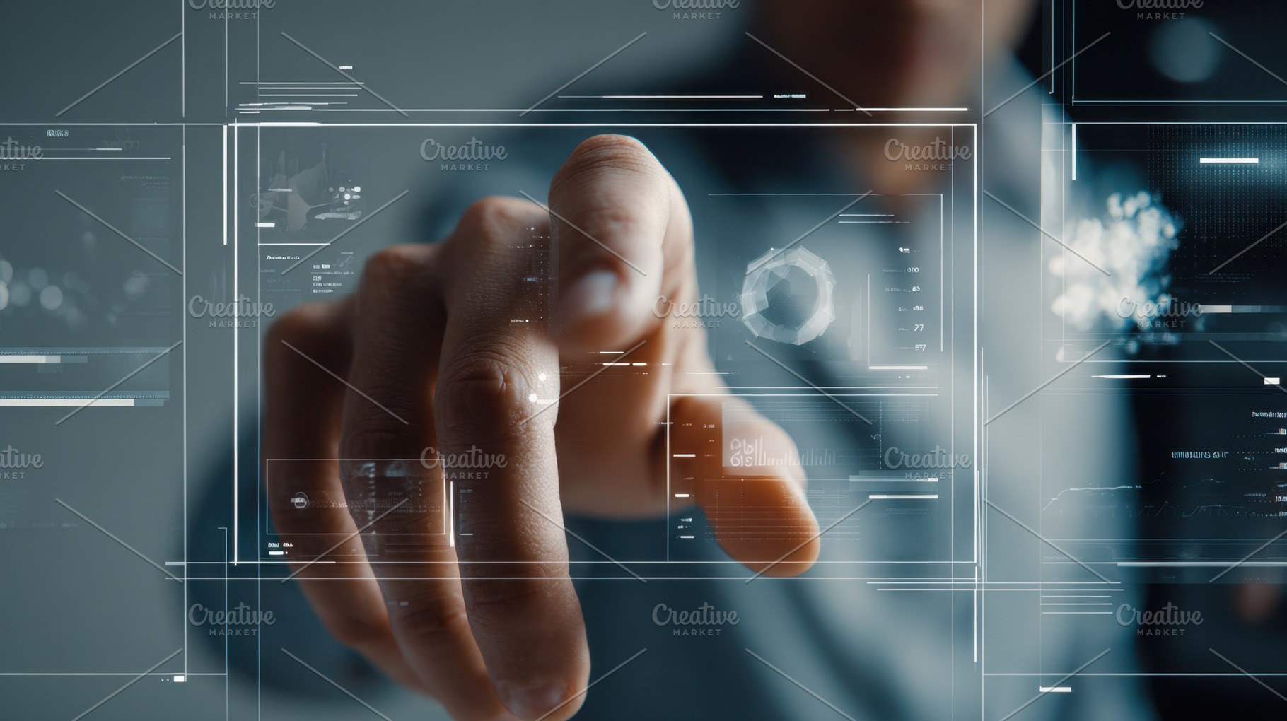 Man using digital display, a Photo by Beautiful things