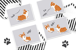 Lovely Corgi Dogs: cliparts & more