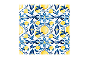 Sicilian Majolica Tile Patterns, a Pattern Graphic by Chromolume Studio (Thumbnail 16 of 28)