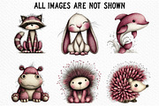 Baby Animal Clipart Bundle, an Illustration by Craft Nest (Thumbnail 3 of 6)