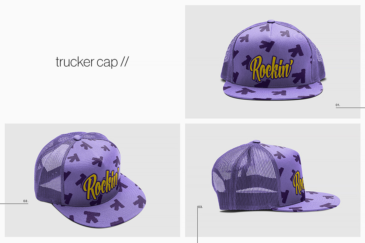 Cap Collection Mockup, a Merchandise Mockup by bangingjoints (Photo 3 of 6)