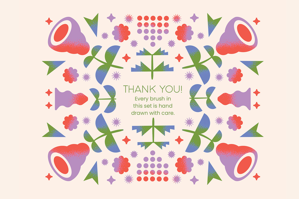 Geometric Flowers Procreate Brushes, a Brush Add-On by Pencil Twist (Photo 10 of 10)