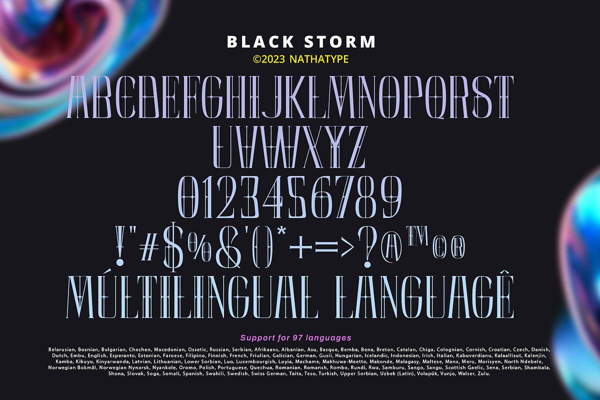 Black Storm, a Serif Font by Nathatype (Photo 9 of 11)