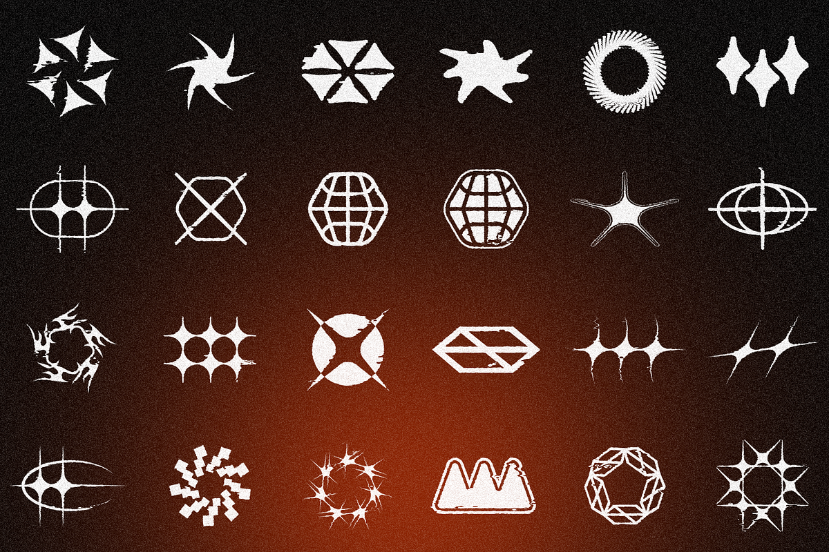 120 Experimental Vector Shapes, a Shape Add-On by KXIRU (Photo 2 of 5)