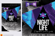 3 Abstract NightClub Party Flyers, a Flyer Template by Satgur Graphic Design (Thumbnail 9 of 9)