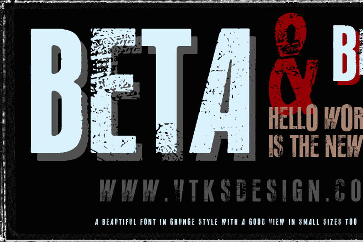 Beta ( new Vtks font ) preview 2