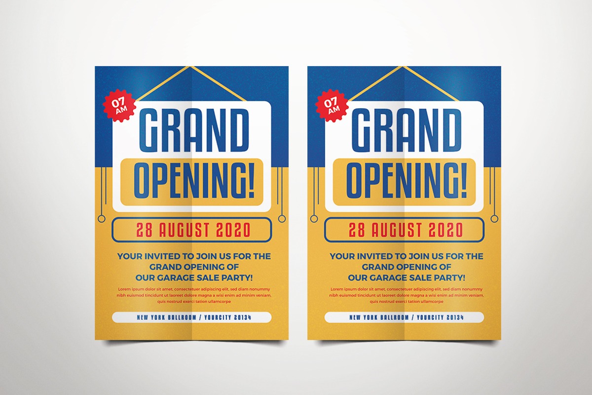 Grand Opening Invitation Flyer, a Flyer Template by Tokosatsu (Photo 2 of 4)