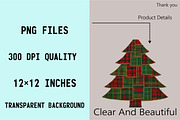 atchwork Christmas Tree Clipart Bund, an Illustration by SVGArt (Thumbnail 4 of 8)