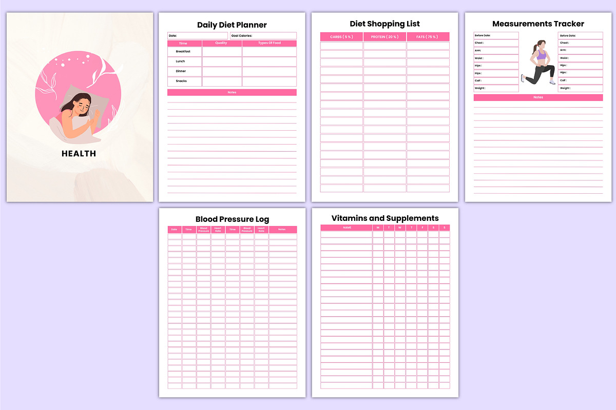 2026 That Girl Journal Bundle Canva, a Stationery Template by Mustafiz (Photo 9 of 12)