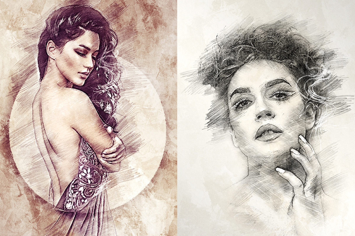 GAllerist (Drawing) Photoshop Action, an Action Add-On by GorynArt (Photo 14 of 16)