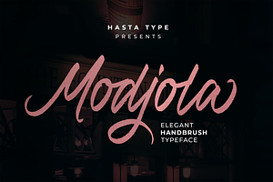 Modjola - Elegant Handbrush Typeface
