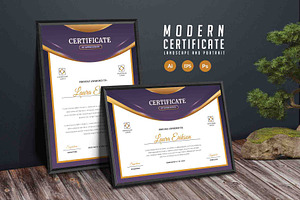 176. Modern Certificate Template