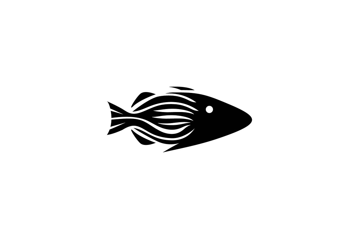 simple fish logo, a Branding & Logo Template by ZHR Creative