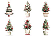 Cute Christmas Topiaries Tree, an Illustration by Craft Nest (Thumbnail 9 of 11)