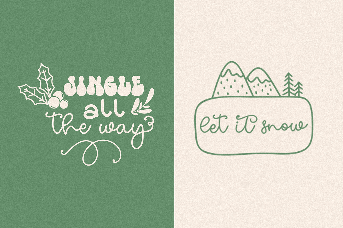 Christmas Font & Doodles collection, a Script Font by CallMeStasia (Photo 13 of 18)