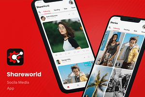 Social Network App UI Kit Shareworld