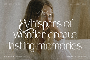 Butterfly - Aesthetic Serif Typeface