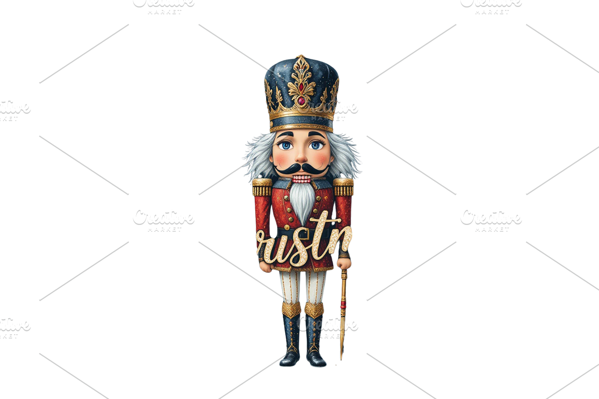 Nutcracker Christmas Sublimation, a Seasonal Illustration by Creative design (Photo 4 of 6)