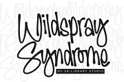 Wildspray Syndrome, a Handwritten Font by Ridha-38.lineart (Thumbnail 1 of 9)