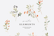 FLORAL WINTER BOX Watercolor Bundle, a Seasonal Illustration by Muse Artist (Thumbnail 39 of 95)