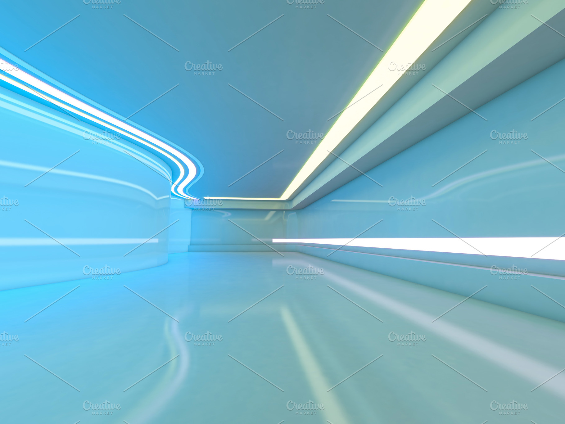 Abstract modern architecture containing white, blue, and background, an Architecture Photo by 3D Graphics Shop