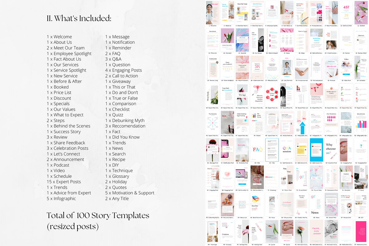 300 Fertility Social Media BUNDLE, a Social Media Template by PatternLab. (Photo 3 of 9)