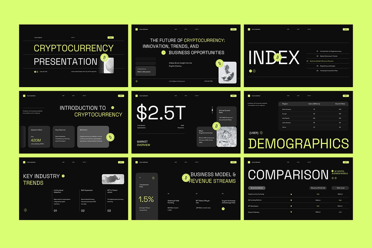 Cryptocurrency Business Google Slide preview 3