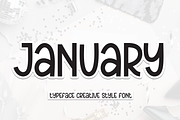 January | Script Font, a Script Font by Scratchones (Thumbnail 1 of 8)