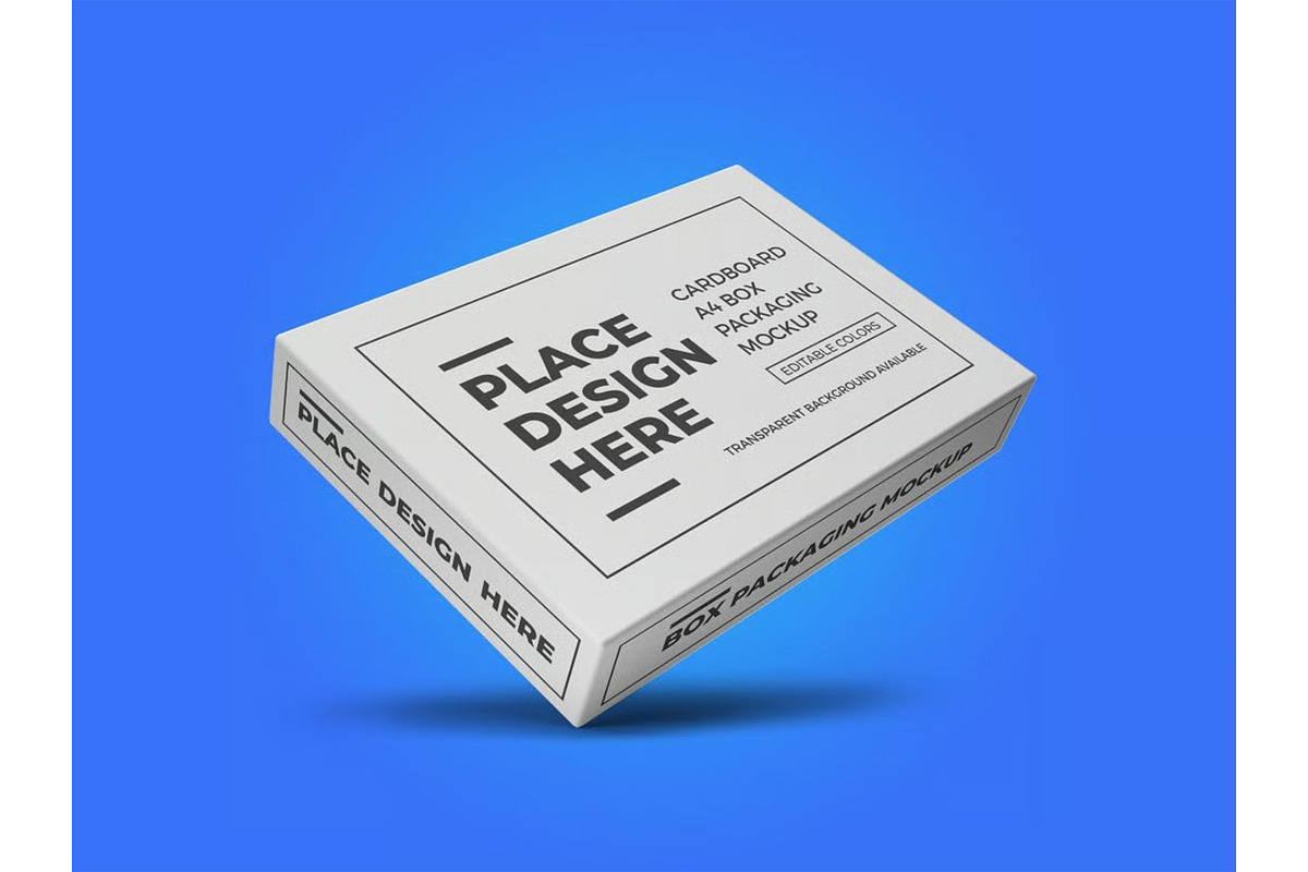 A4 Paper Box Packaging Mockup, a Packaging Mockup by DesignRushMarket (Photo 11 of 11)
