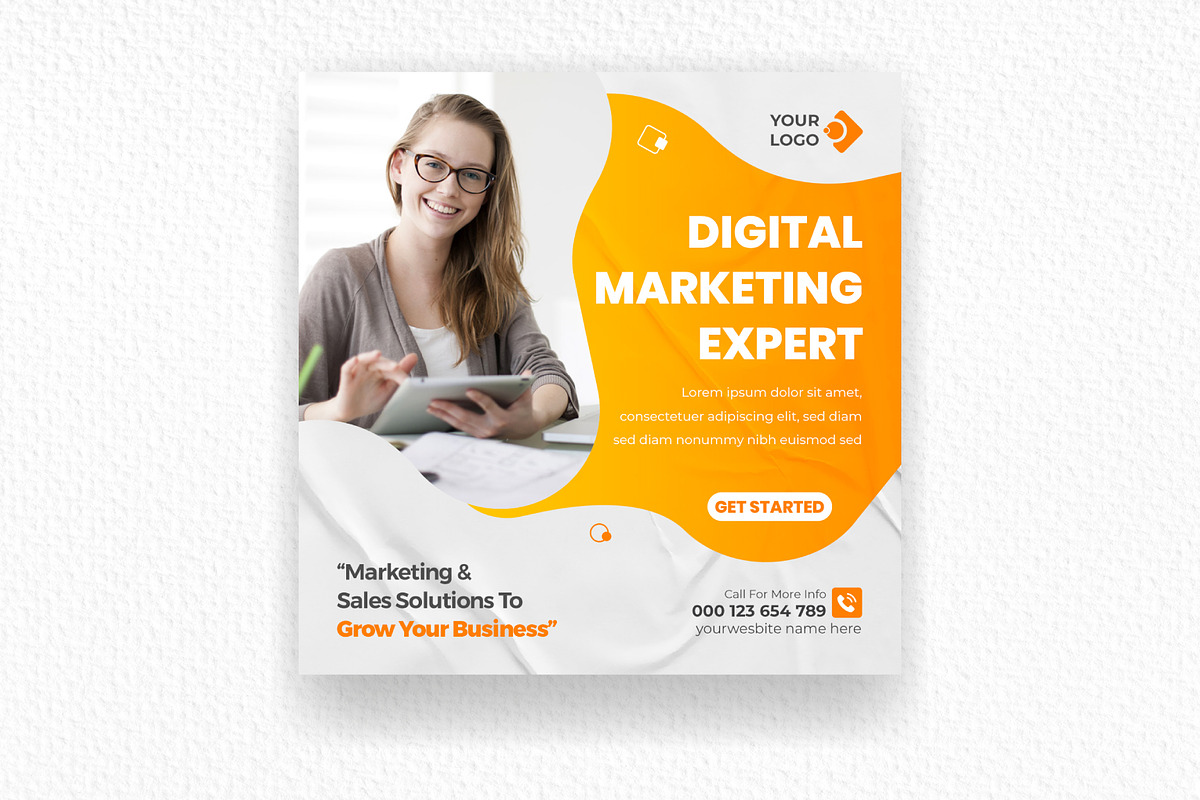 Digital Marketing Agency Social Medi, a Social Media Template by Mk_Studio (Photo 4 of 6)