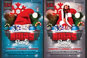 Christmas Party Flyer Template, a Flyer Template by Hotpin (Thumbnail 2 of 2)