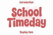 School Timeday, a Script Font by InermediaSTUDIO (Thumbnail 1 of 8)