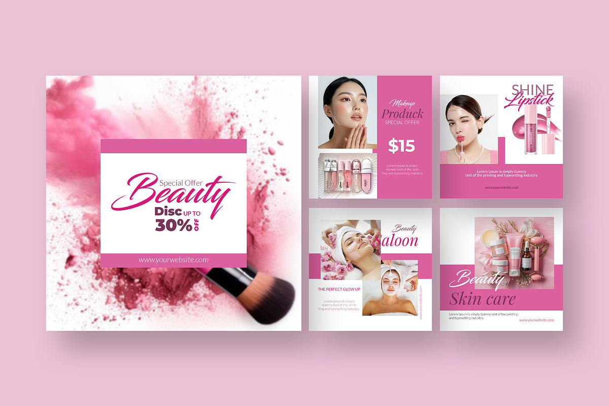 Beauty - Instagram Post Template, a Social Media Template by UnicodeID (Photo 1 of 4)