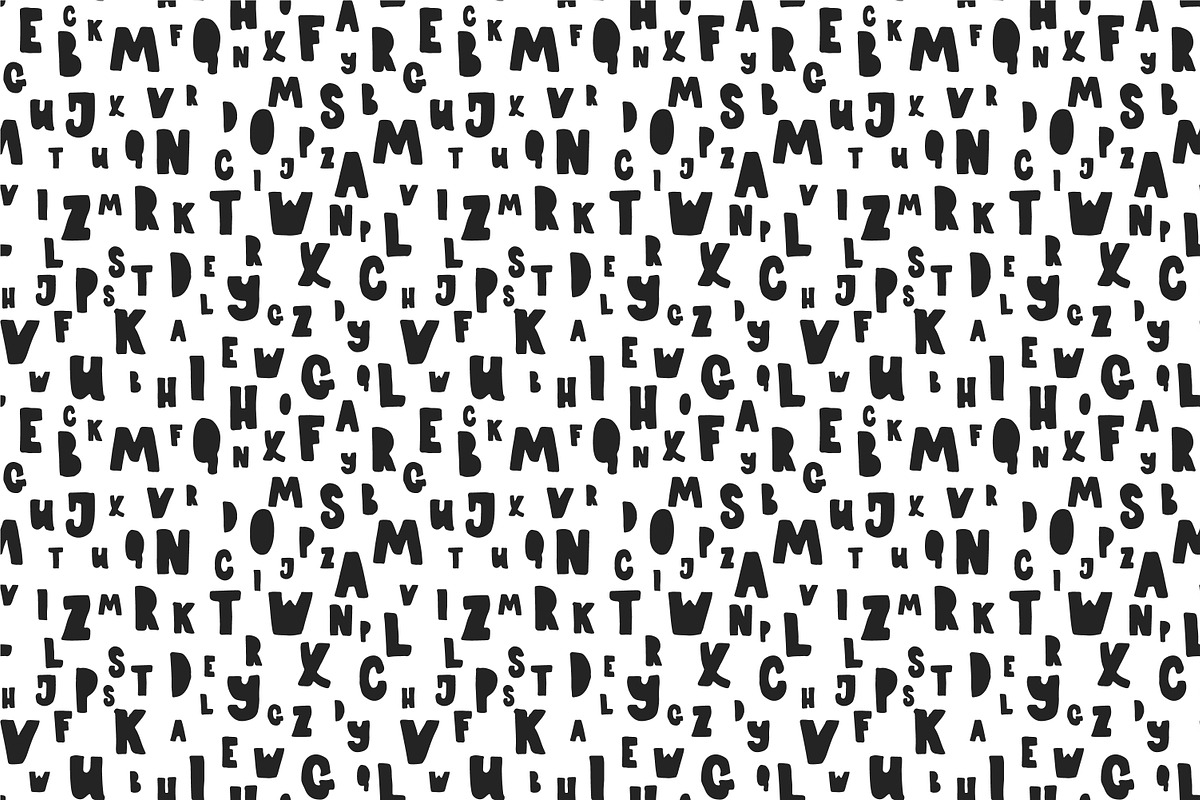 Alphabet letters seamless patterns, a Pattern Graphic by Tumana_Net (Photo 2 of 6)