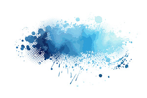 Splatter blue Paint Texture . Blue, a Texture Illustration by Nenahliadava Design