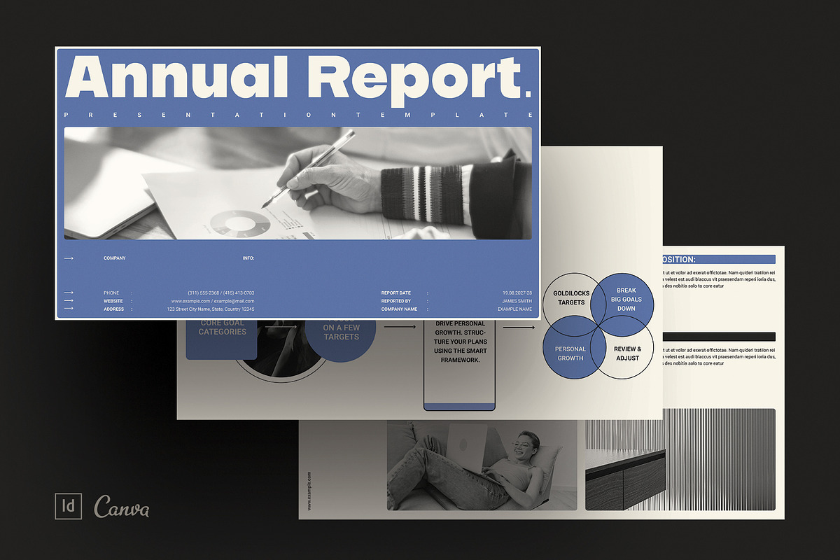 Annual Report Presentation Template, a Presentation Template by RedGiant