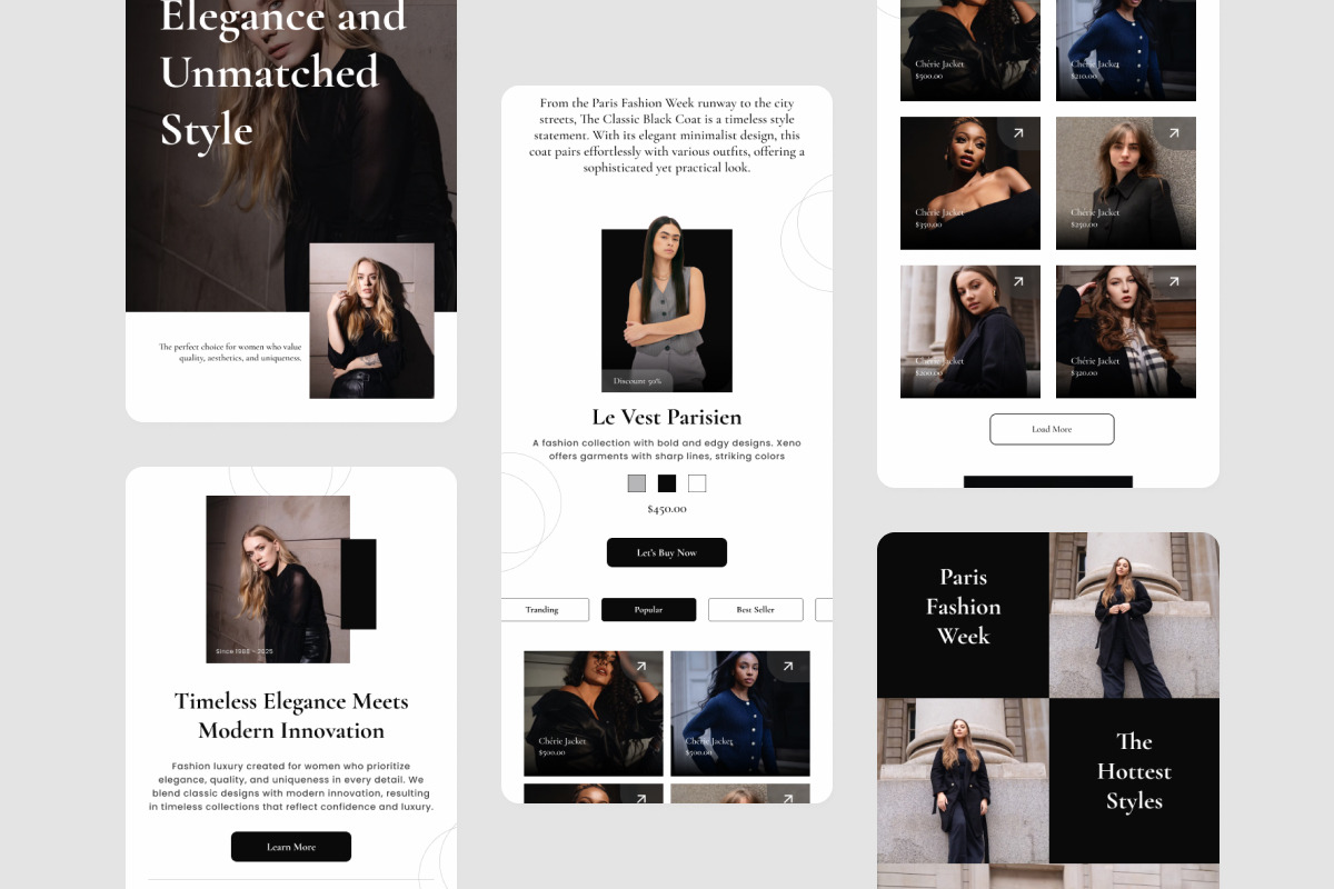 ChateauChic - Fashion Landing Page, a Landing Page Template by productype1 (Photo 4 of 5)