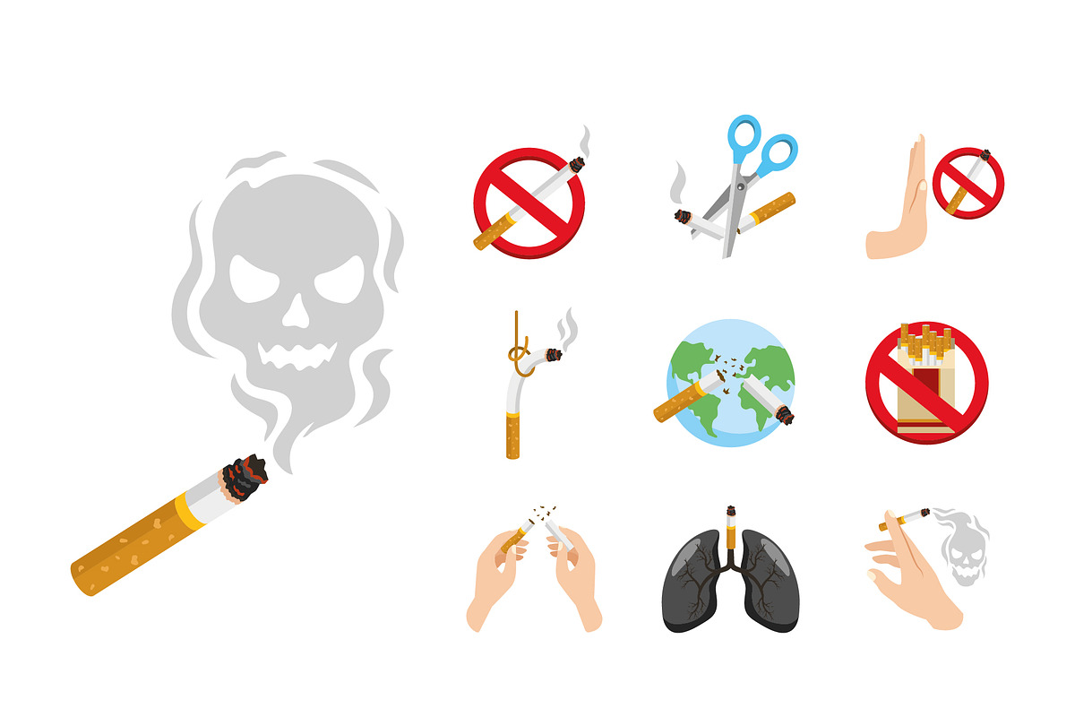 No Smoking Icon Set