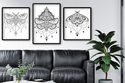 Butterfly & flowers, a Decorative Illustration by Katika Shop (Thumbnail 9 of 9)