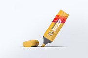 Highlighter Marker Pen Mock-Up, a Pens & Pencil Mockup by DesignRushMarket (Thumbnail 6 of 8)