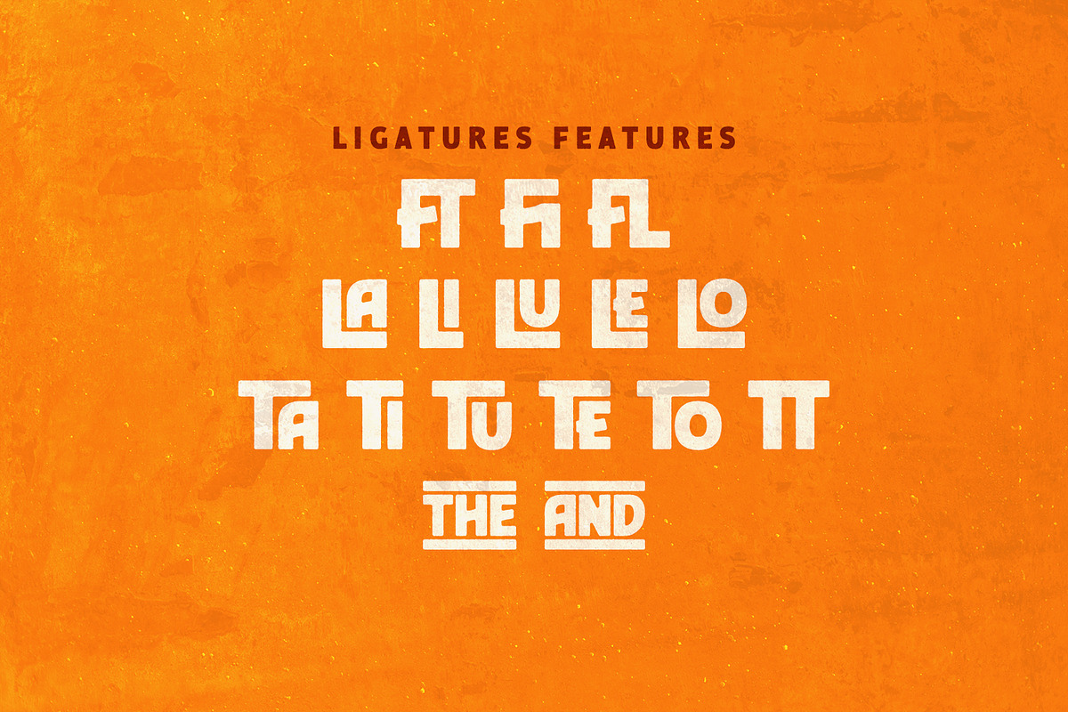 The Landstone – Ultimate Retro Font, a Sans Serif Font by Almarkhatype (Photo 12 of 13)