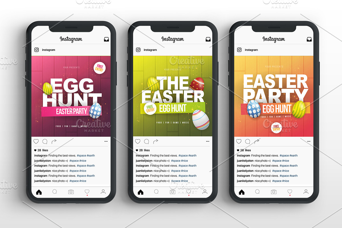 Easter Egg Hunt Social Media Banners, a Social Media Template by Leo Edition (Photo 2 of 4)