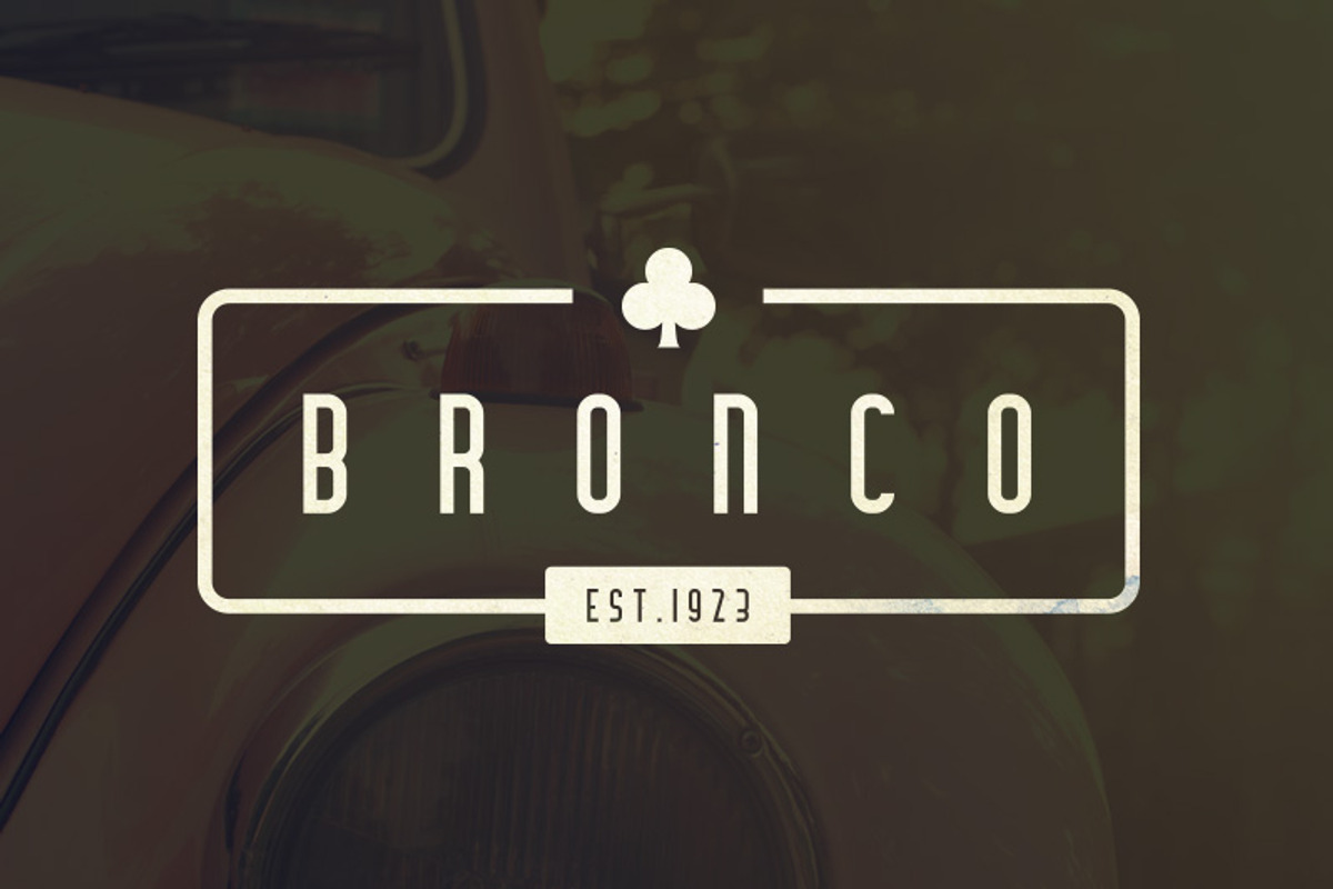 Bronco Typeface preview 2
