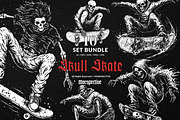 10 Bundle Dark Art Skull Skate Trick, an Illustration by Morspective (Thumbnail 1 of 7)