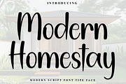Modern Homestay, a Handwritten Font by InermediaSTUDIO (Thumbnail 1 of 8)